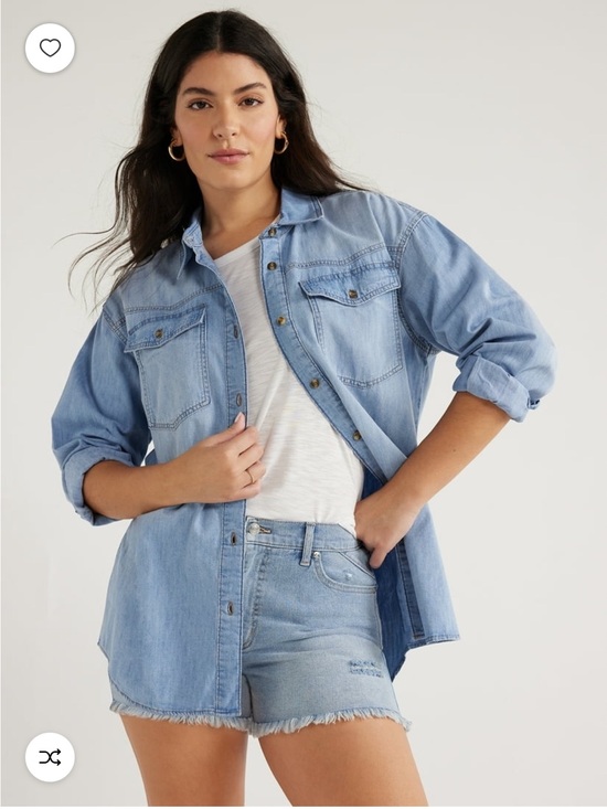 sofia by sofia vergara Jackets & Blazers - Sofia Jeans Light Blue Denim Shirt Jacket -